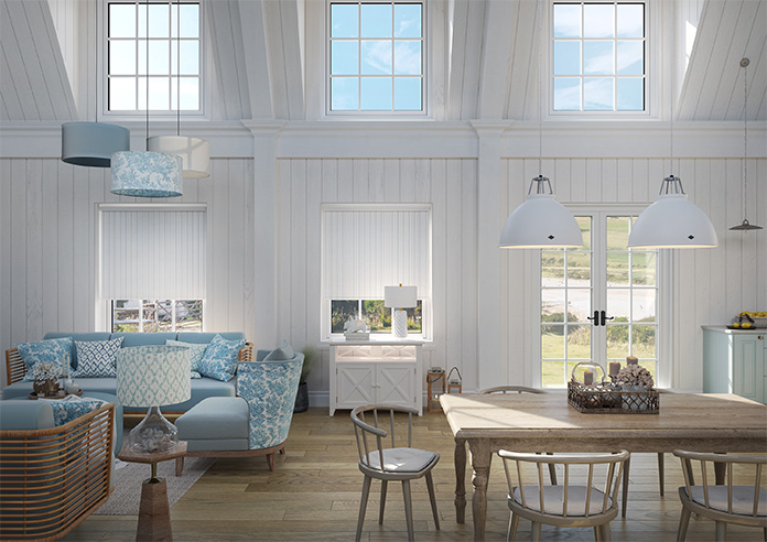 Classic Stripe, Blue Hues - Roller Blind - Image 8